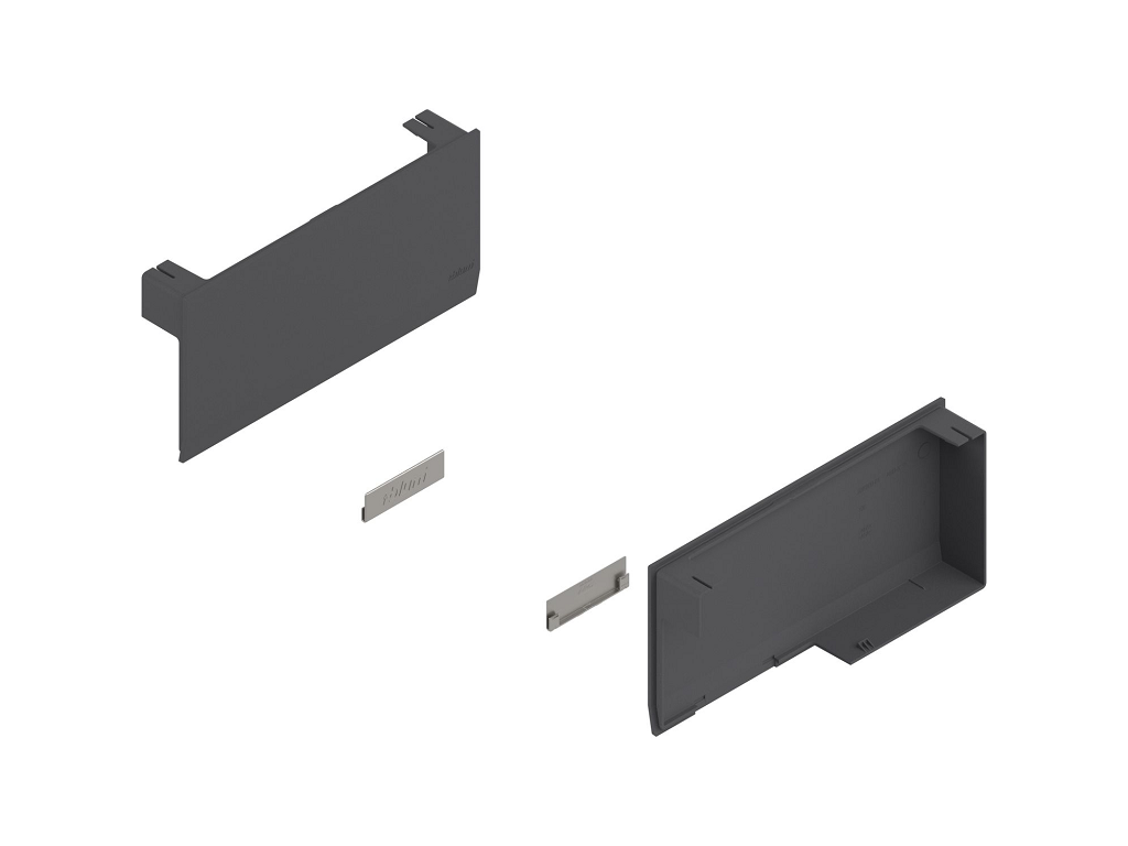Set Placchette di Copertura per Meccanismo Aventos HK TOP pz.2 Grigio Scuro | Blum - immagine 2